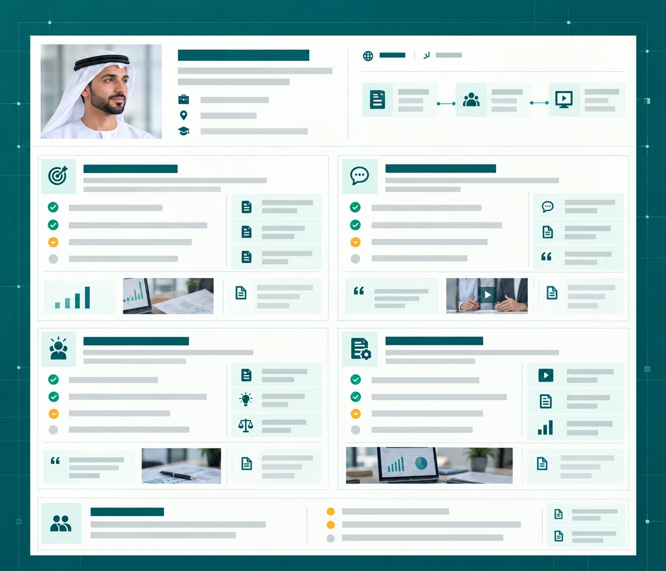 Intelligence Report interface bringing candidate evidence together for human review
