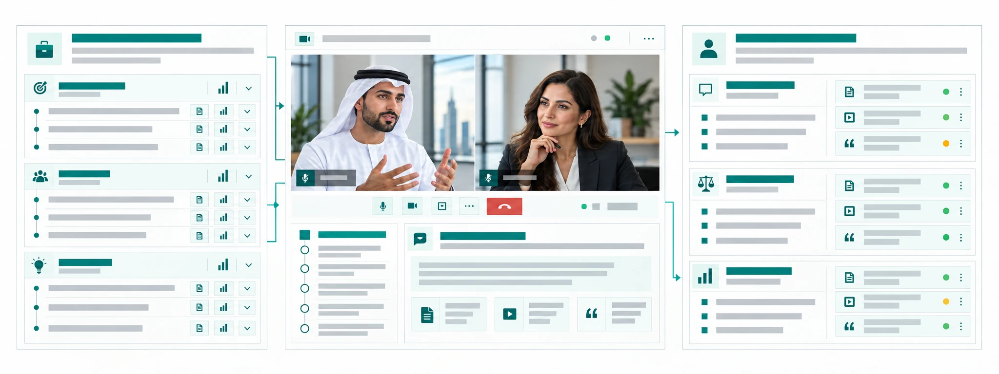 Interview workflow illustration